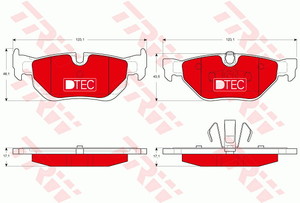 Фото Автозапчасть TRW GDB1626DTE