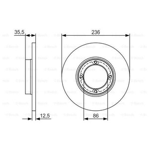 Фото Гальмівний диск Bosch 0 986 479 R81