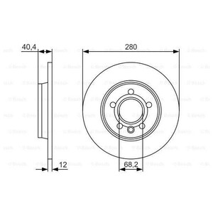 Фото Диск гальмівний (задній) VW T4 91-03 (279.9x12) Bosch 0 986 479 R91