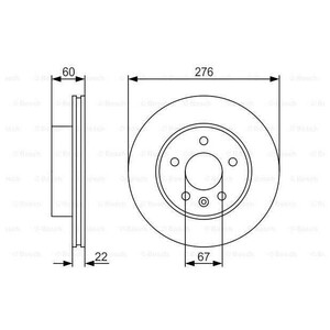 Фото Гальмівний диск Bosch 0 986 479 R95