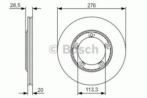 Фото Гальмівний диск Bosch 0 986 479 R59