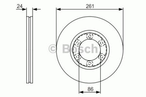 Фото Гальмівний диск Bosch 0 986 479 R16