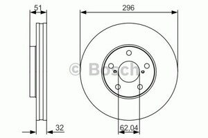 Фото Гальмівний диск Bosch 0 986 479 R20