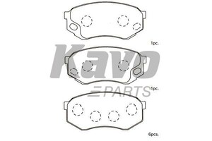 Фото Гальмівні колодки KAVO PARTS BP-5558