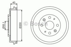 Фото Гальмівний барабан Bosch 0 986 477 191