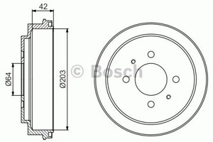 Фото Гальмівний барабан Bosch 0 986 477 246