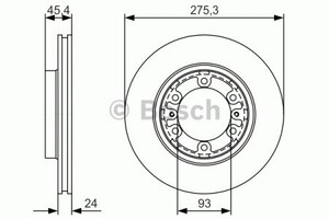 Фото Гальмівний диск Bosch 0 986 479 R40