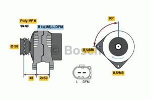 Фото Генератор Bosch 0 986 041 860