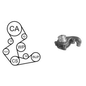 Фото Водяний насос + комплект зубчатого ременю AIRTEX WPK-143502