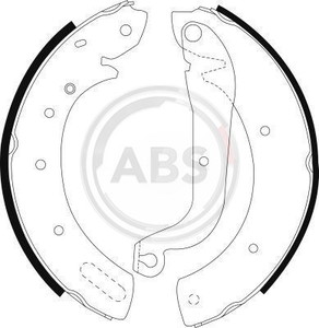 Фото Комплект гальмівних колодок ABS 8971