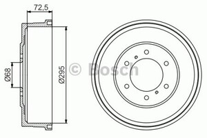 Фото Гальмівний барабан Bosch 0 986 477 215