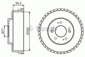 Фото Гальмівний барабан Bosch 0 986 477 228