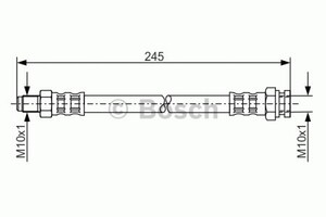 Фото Гальмівний шланг Bosch 1 987 476 876