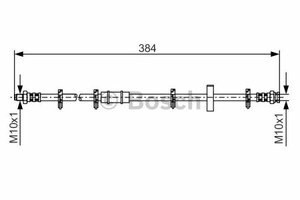 Фото Гальмівний шланг Bosch 1 987 476 881