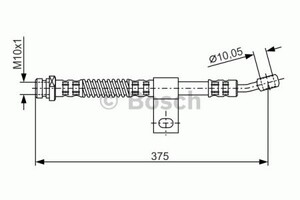 Фото Гальмівний шланг Bosch 1 987 476 892