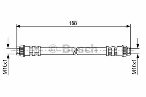 Фото Гальмівний шланг Bosch 1 987 476 917