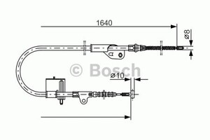 Фото Трос, паркувальна гальмівна система Bosch 1 987 477 752