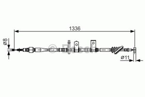 Фото Трос, паркувальна гальмівна система Bosch 1 987 482 091