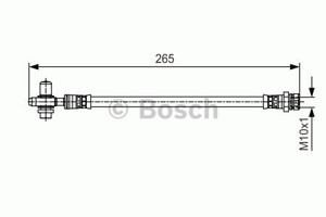 Фото Шланг гальмівний (задній) Audi A3/Skoda Octavia/Superb/VW Golf VI/VII 04- (L=255mm) Bosch 1 987 481 519