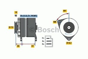 Фото Генератор Bosch 0 986 034 200