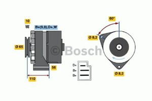 Фото Генератор Bosch 0 986 031 480