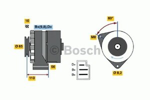 Фото Генератор Bosch 0 986 033 760