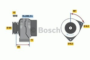 Фото Генератор Bosch 0 986 039 180