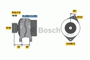 Фото Генератор Bosch 0 986 040 021