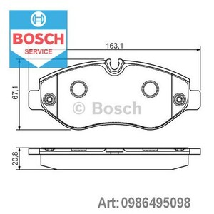 Фото Гальмівні колодки Bosch 0 986 495 098