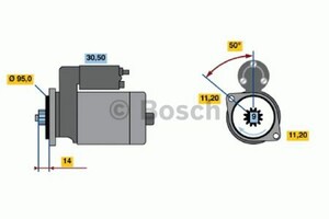 Фото Стартер Bosch 0 986 016 031