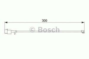 Фото Сигналізатор, знос гальмівних колодок Bosch 1 987 474 576