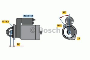 Фото Стартер Bosch 0 986 019 200