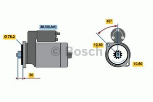 Фото Стартер Bosch 0 986 018 410