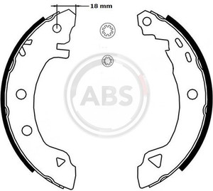 Фото Комплект гальмівних колодок ABS 8917