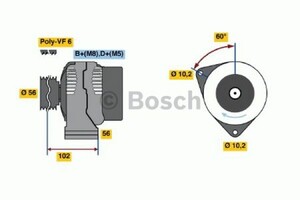 Фото Генератор Bosch 0 986 041 660