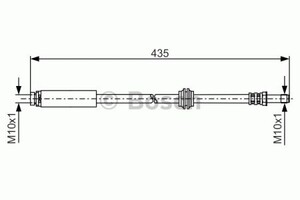 Фото Гальмівний шланг Bosch 1 987 481 159