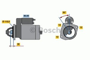 Фото Стартер Bosch 0 986 013 660