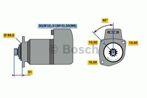 Фото Стартер Bosch 0 001 416 024