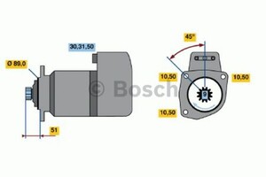 Фото Стартер Bosch 0 986 011 550