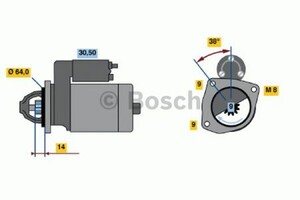 Фото Стартер Bosch 0 986 017 781