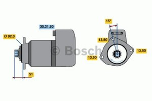 Фото Стартер Bosch 0 986 011 510