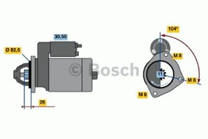 Фото Стартер Bosch 0 986 011 910