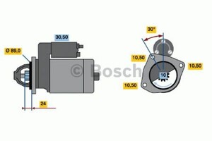 Фото Стартер Bosch 0 986 011 110