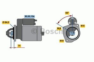 Фото Стартер Bosch 0 986 010 450