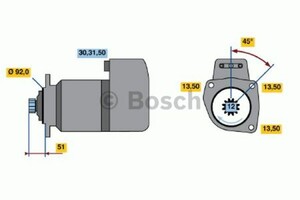 Фото Стартер Bosch 0 986 015 430