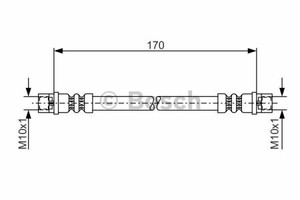 Фото Гальмівний шланг Bosch 1 987 476 010
