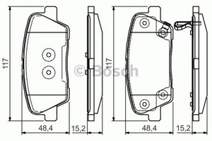 Фото Гальмівні колодки Bosch 0 986 495 165