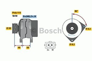 Фото Генератор Bosch 0 986 038 380