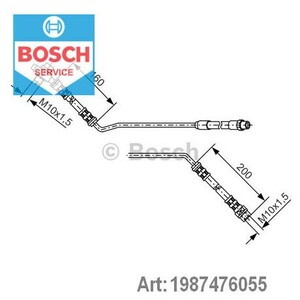 Фото Шланг гальмівний Bosch 1 987 476 055