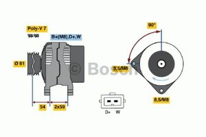 Фото Генератор Bosch 0 986 039 030